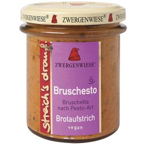 Crema tartinabila vegetala bruschesto cu bruscheta si pesto bio 160g Zwergenwiese