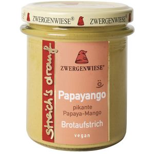 Crema tartinabila vegetala papayango cu papaya picanta si mango fara gluten bio 160g Zwergenwiese