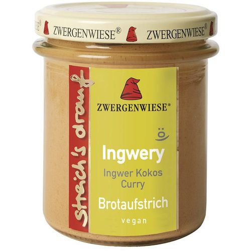 Crema tartinabila vegetala ingwery cu ghimbir, cocos si curry  fara gluten bio 160g Zwergenwiese