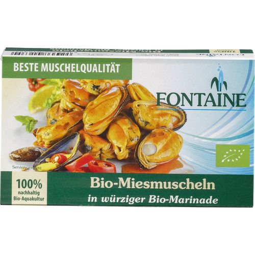 Midii in sos picant bio 120g Fontaine